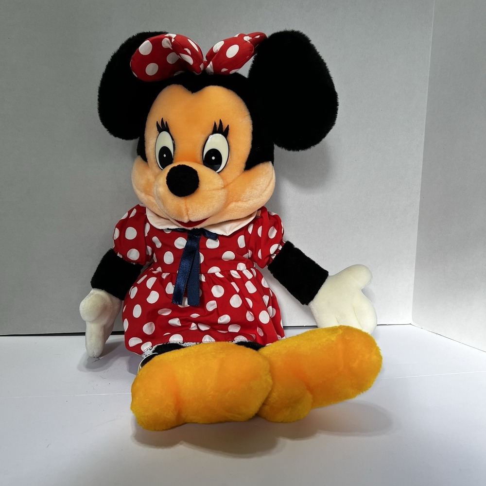 Vintage Walt Disney Sun and‎ Star Minnie Mouse Stuffed Toy Plush 24" RARE TAG